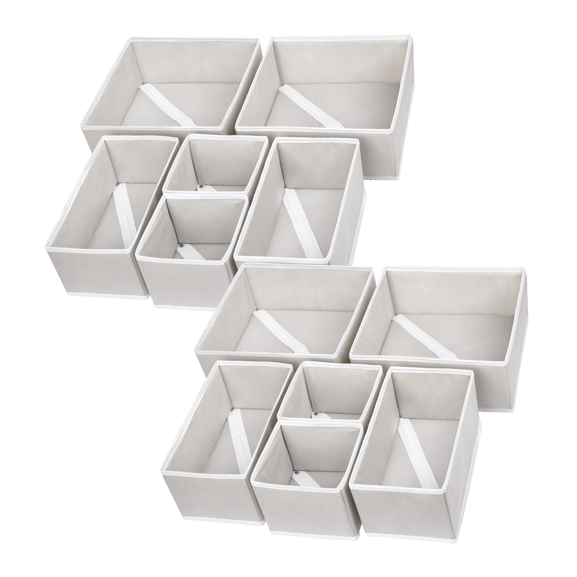 Vtopmart 다용도 접이식 수납 속옷 양말 정리함, 12개, 그레이 18,080원