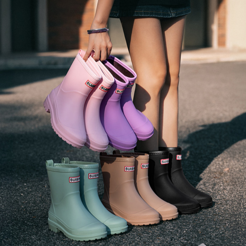 [당일출고] 장화 방수 논슬립 방수신발 레인부츠 여자 EVA 파스텔 컬러 장화 17,000원
