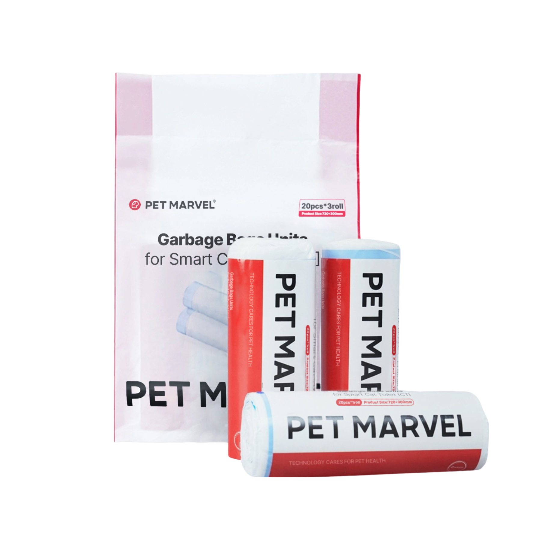 [반값행사] 펫마블 고양이 오픈형 자동화장실 전용 배변봉투, 1개, 3개입, 화이트 9,900원