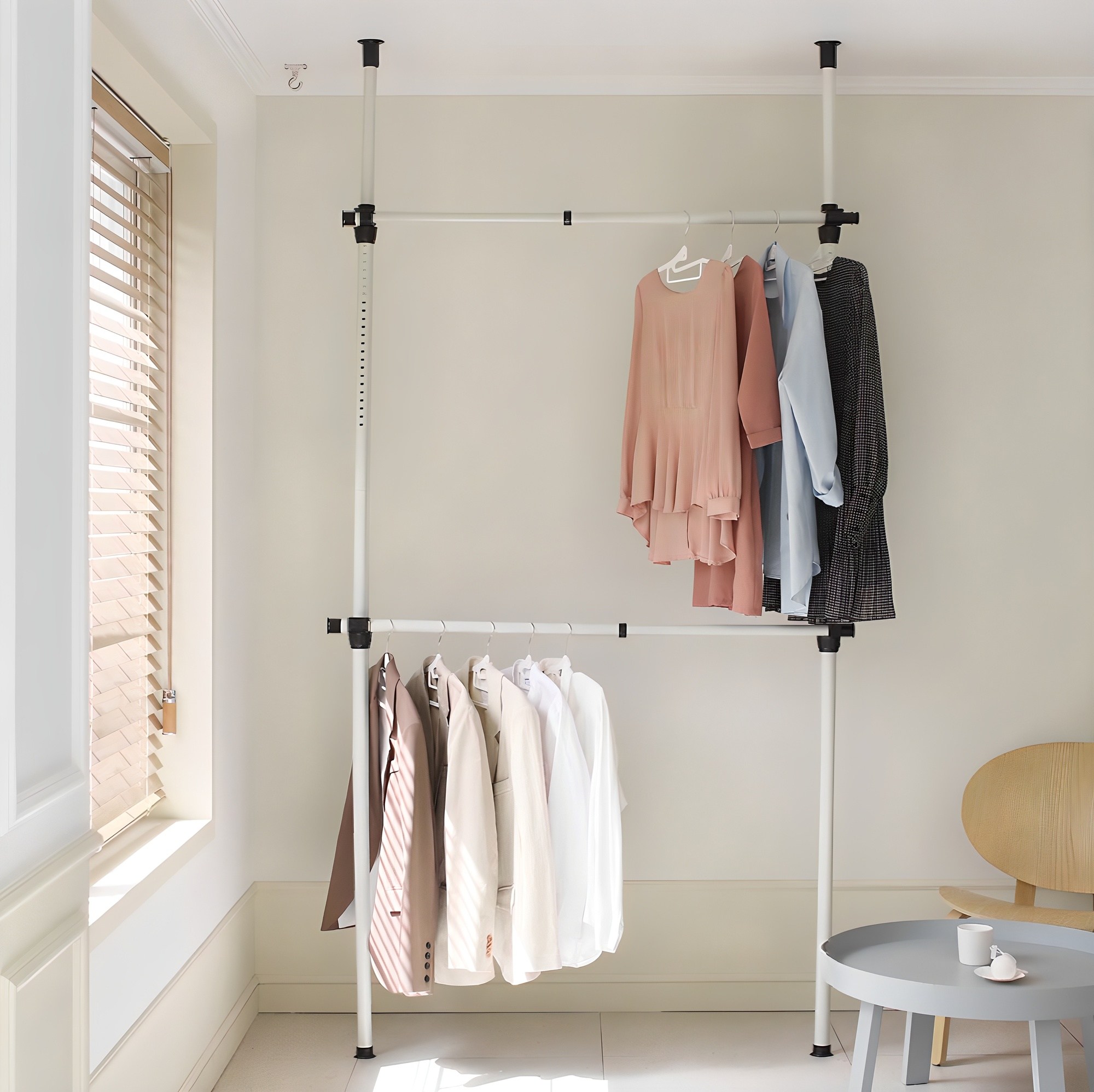 코멧 홈 기본형 2단 고정식 옷걸이 행거 18,490원