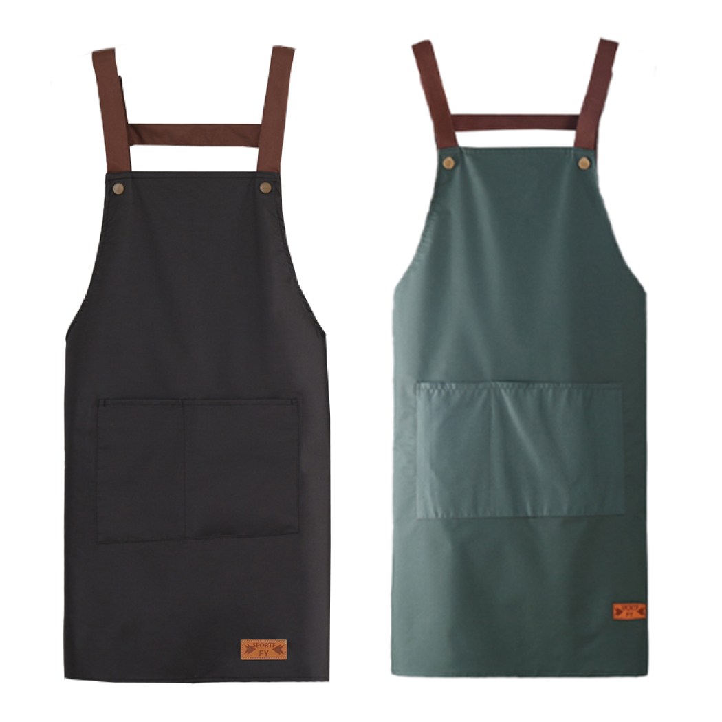 아워리빙 심플리 방수 앞치마 에이프런 1+1, 1세트, 블랙+그린 6,500원