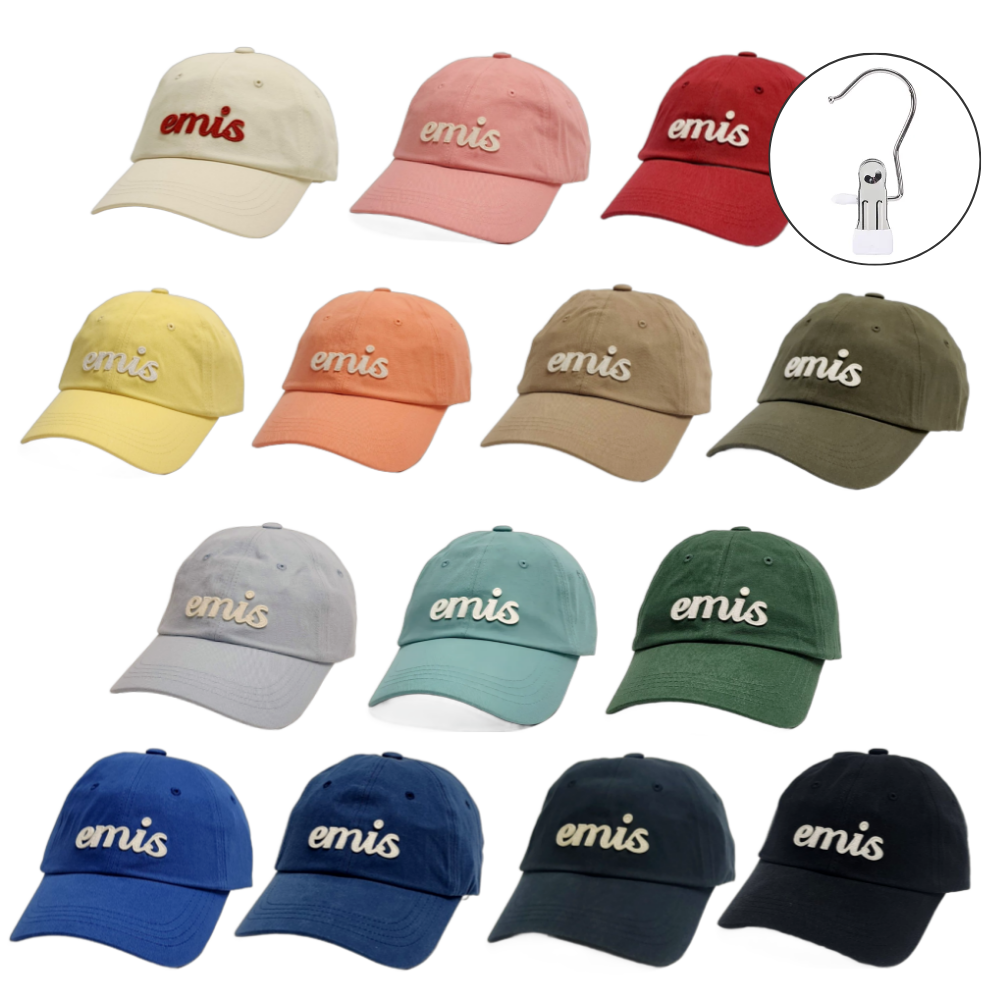 [국내정품] EMIS모자 이미스 아플리케 로고 볼캡 연예인 데일리 야구모자 +모자집게 62,890원