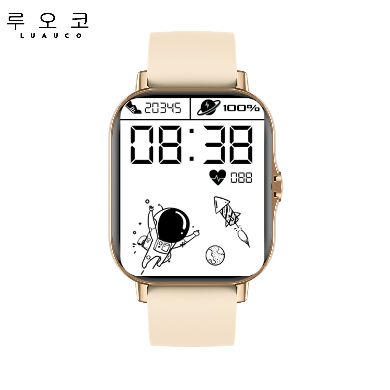 [국내 최신 1.78인치!] 루오코 최신상 스마트워치 M22 한글버전/방수 체온/통화 기능/GPS 스포츠 48,900원