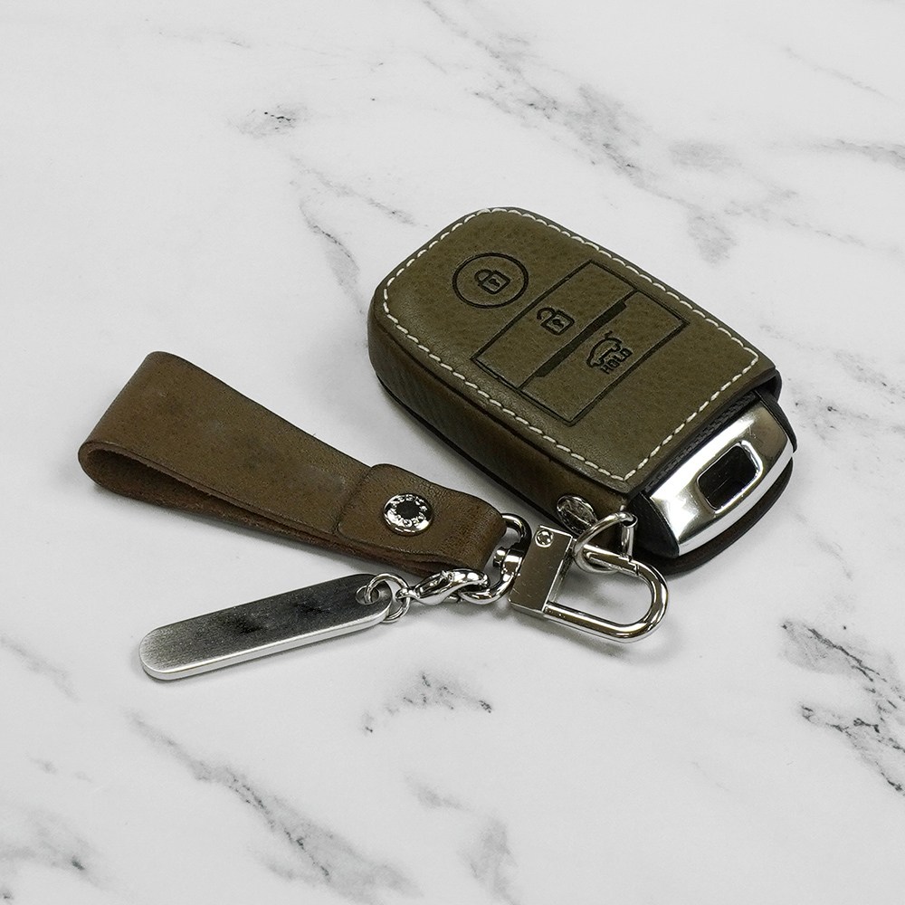 이지스 리츠S 레이 올뉴모닝 기아 3버튼 가죽차키케이스, 올리브, 리츠S K-01 29,900원