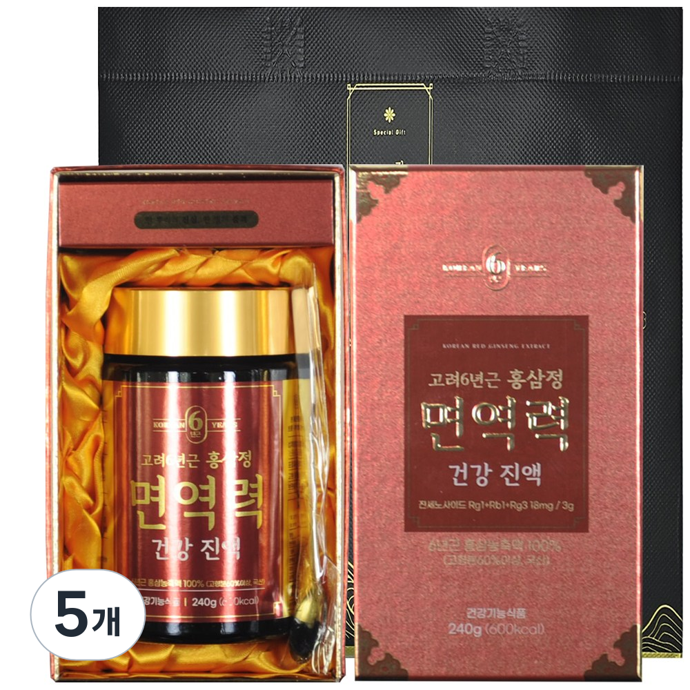대한홍삼 고려6년근 홍삼정 면역력 건강 진액, 5개, 240g 328,130원