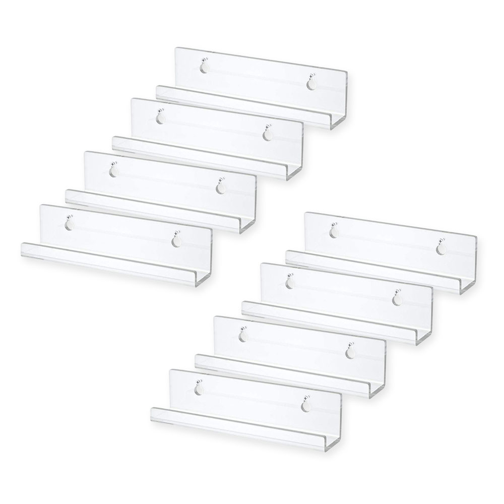 도림 무타공 ㄷ자 투명 아크릴 선반 벽선반 진열대, 1단, 투명 8p 16,900원