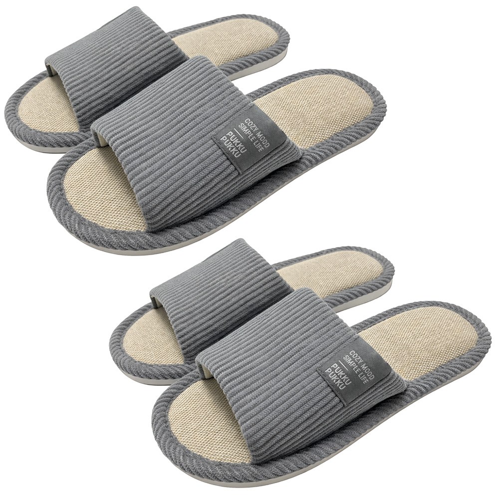 푸꾸푸꾸 린넨 슬리퍼 층간소음 실내화 쿠션 미끄럼방지 거실화 사무실 커플 14,800원