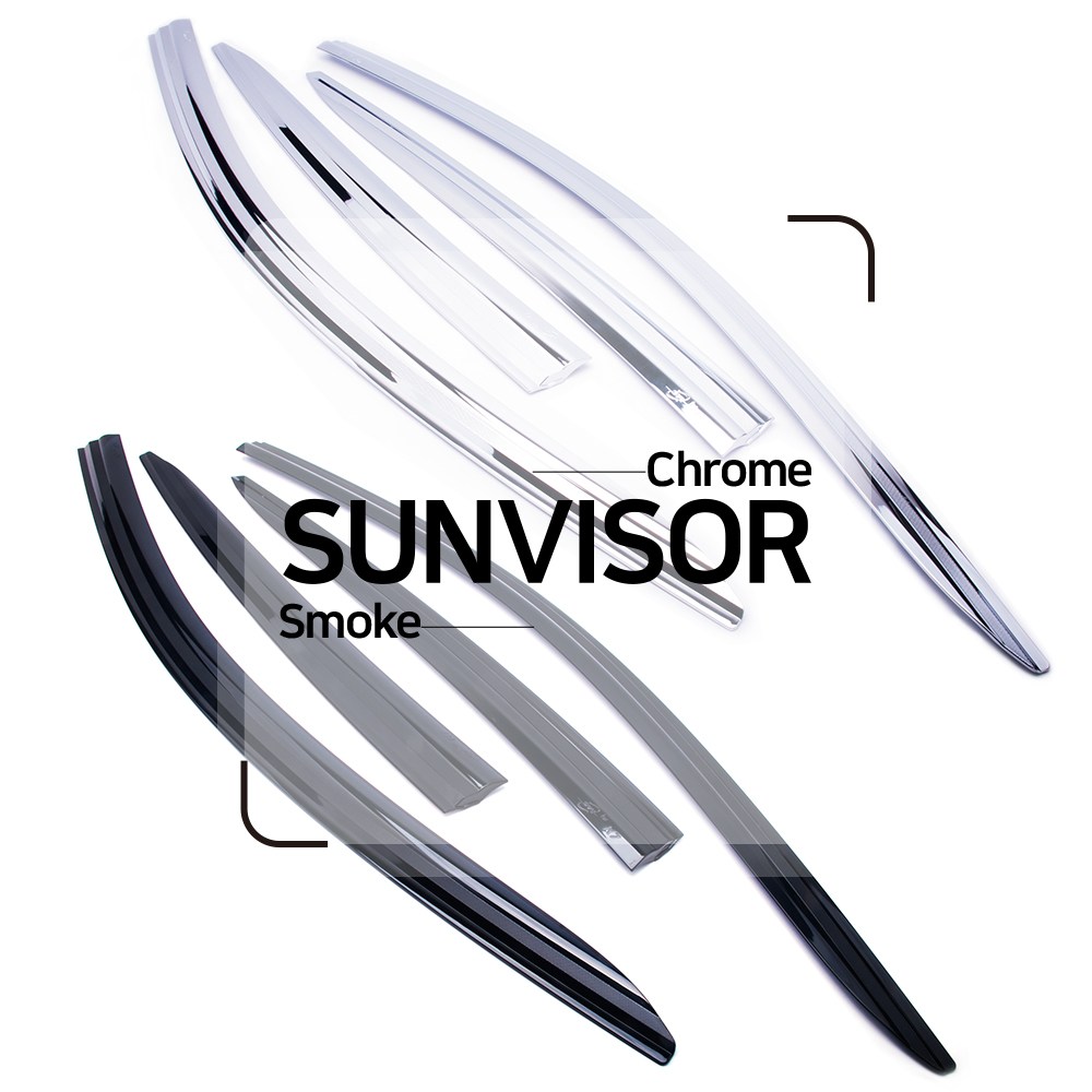 케이모터스 기아 K 시리즈 K3 K5 K7 K8 크롬 스모그 썬바이저 빗물받이 썬바이져, 2020 K5 (4P) 19.12~Now 34,000원