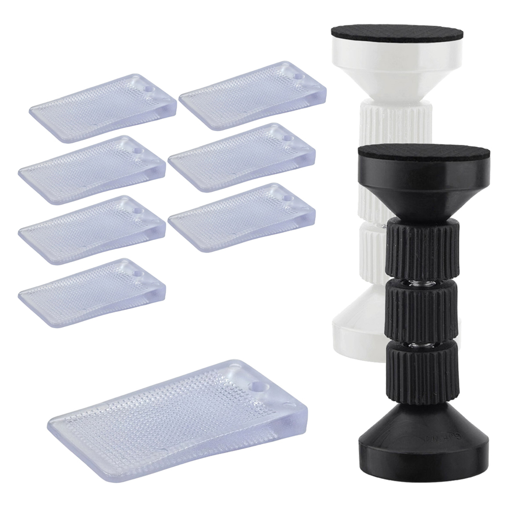 모나코올리브 수평맞추기 밀림방지 가구 레벨러 8p + 4단조절 가구 고정 스토퍼 2종 세트 14,100원