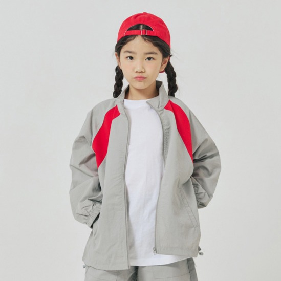 바브키즈 아동용 배색 라인 윈드 브레이커 29,790원