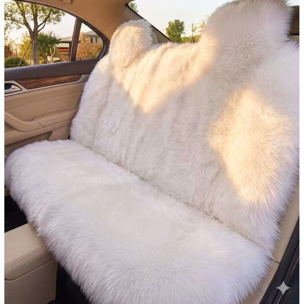 PLVEOPO 자동차 양털 시트커버 겨울 차량용 방석 카시트 쿠션 천연 양모 리얼가죽 운전석 커버 107,990원