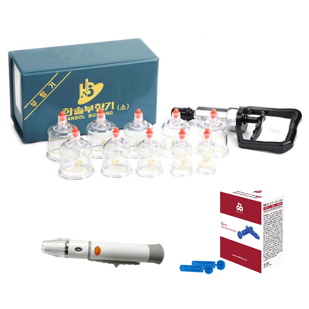 한솔부항기 세트 10p + PVC채혈기 + 침 100p 16,490원