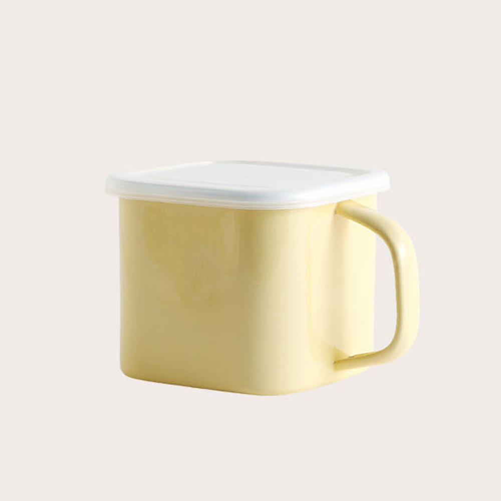 트래블앤쿡 IH 법랑캐니스터 밀폐용기 손잡이 사각법랑냄비 18,000원