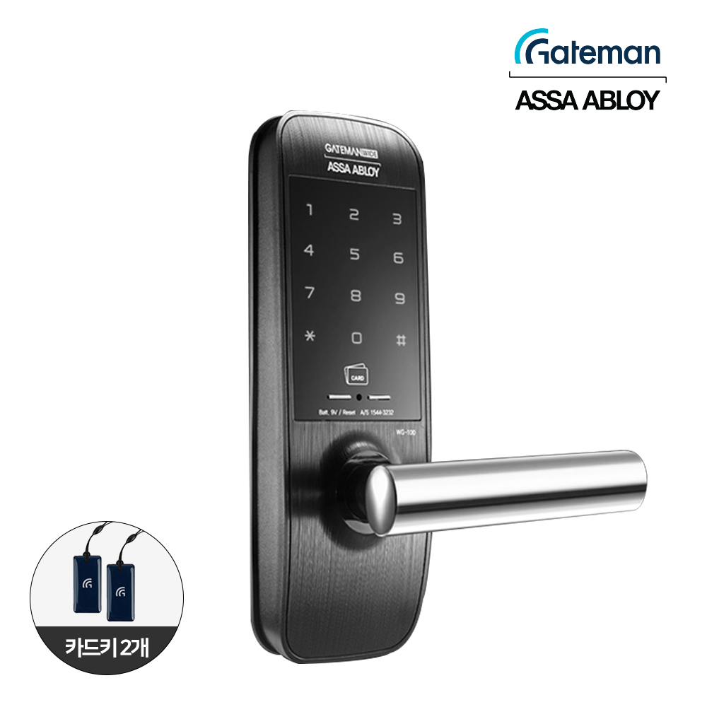 게이트맨 디지털도어락 WG-100 무타공 번호키 미니주키 도어록 185,000원