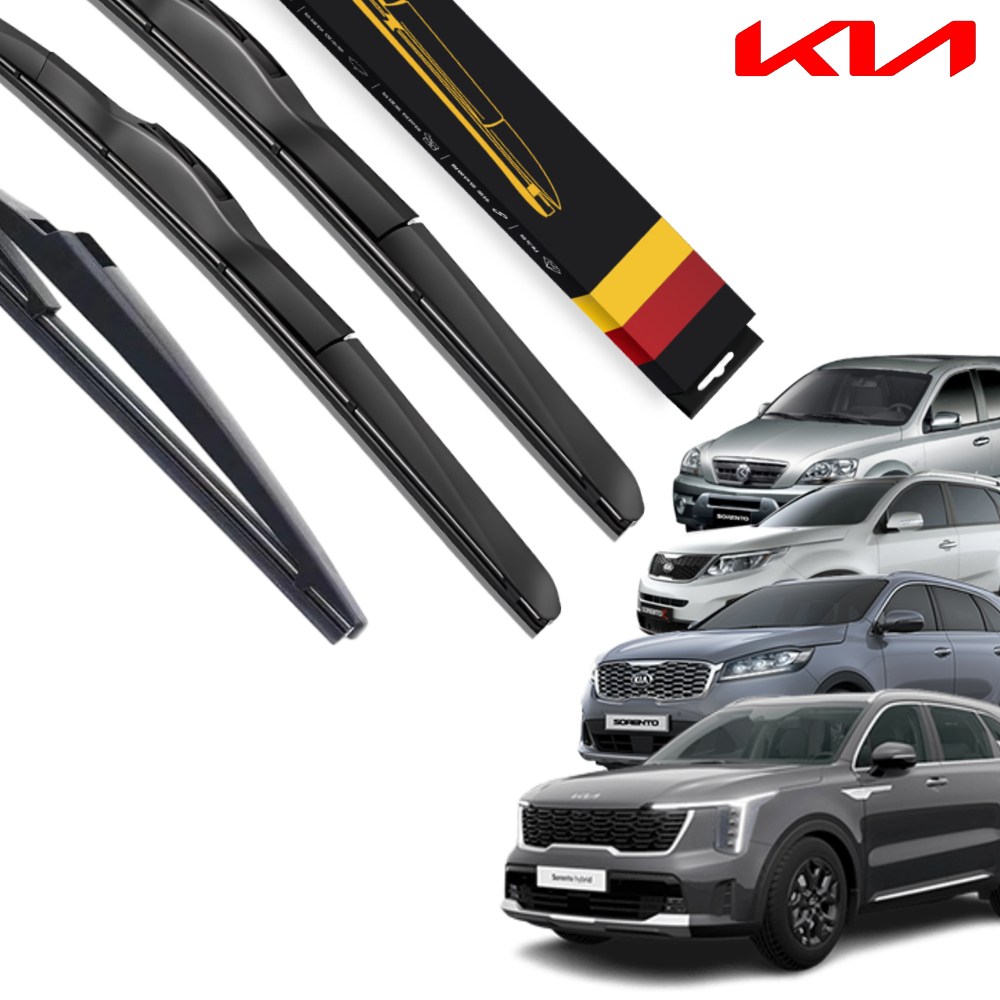 1+1+1 쏘렌토 R 올뉴 더뉴 MQ4 전차종 호환 순정형 리어 후면 후방 와이퍼 하이브리드 세트 22,790원