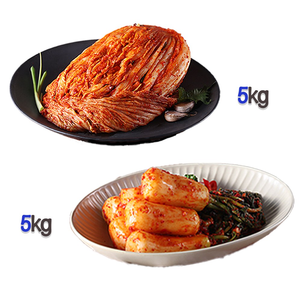 찬우물 신선김치세트 10kg (포기김치 5Kg + 총각김치 5kg) 74,020원
