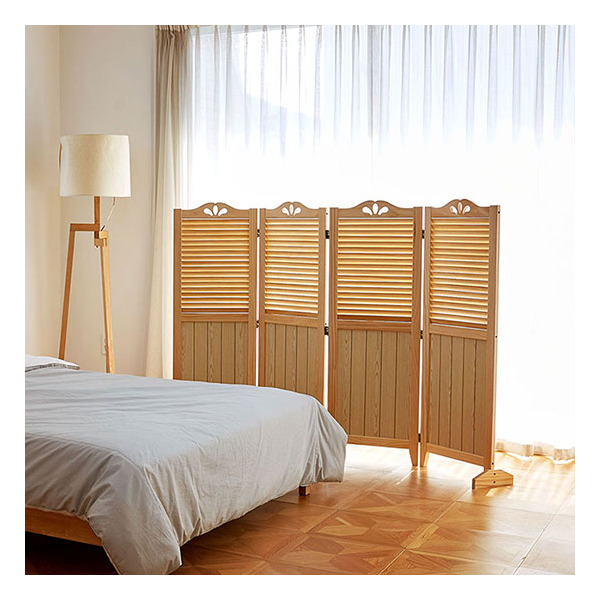 [까사라움] 하프갤러리 원목 4단 접이식 인테리어 낮은 파티션 2color, 전체색:내추럴 139,000원