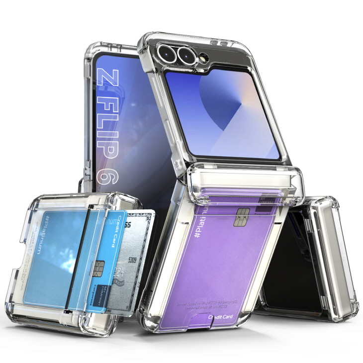 이디즌 갤럭시 Z플립 5 / 플립 6 케이스 힌지보호 슬림 카드 2장 수납 충격방지 범퍼 힌지아머 지플립 5 / 6, 현재가 24,900원