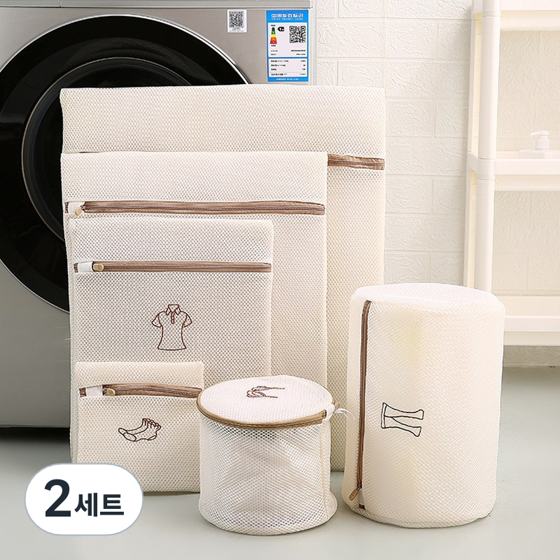레디박스 프리미엄 메쉬 이중 세탁망 6종 세트, 2세트, 베이지 18,790원