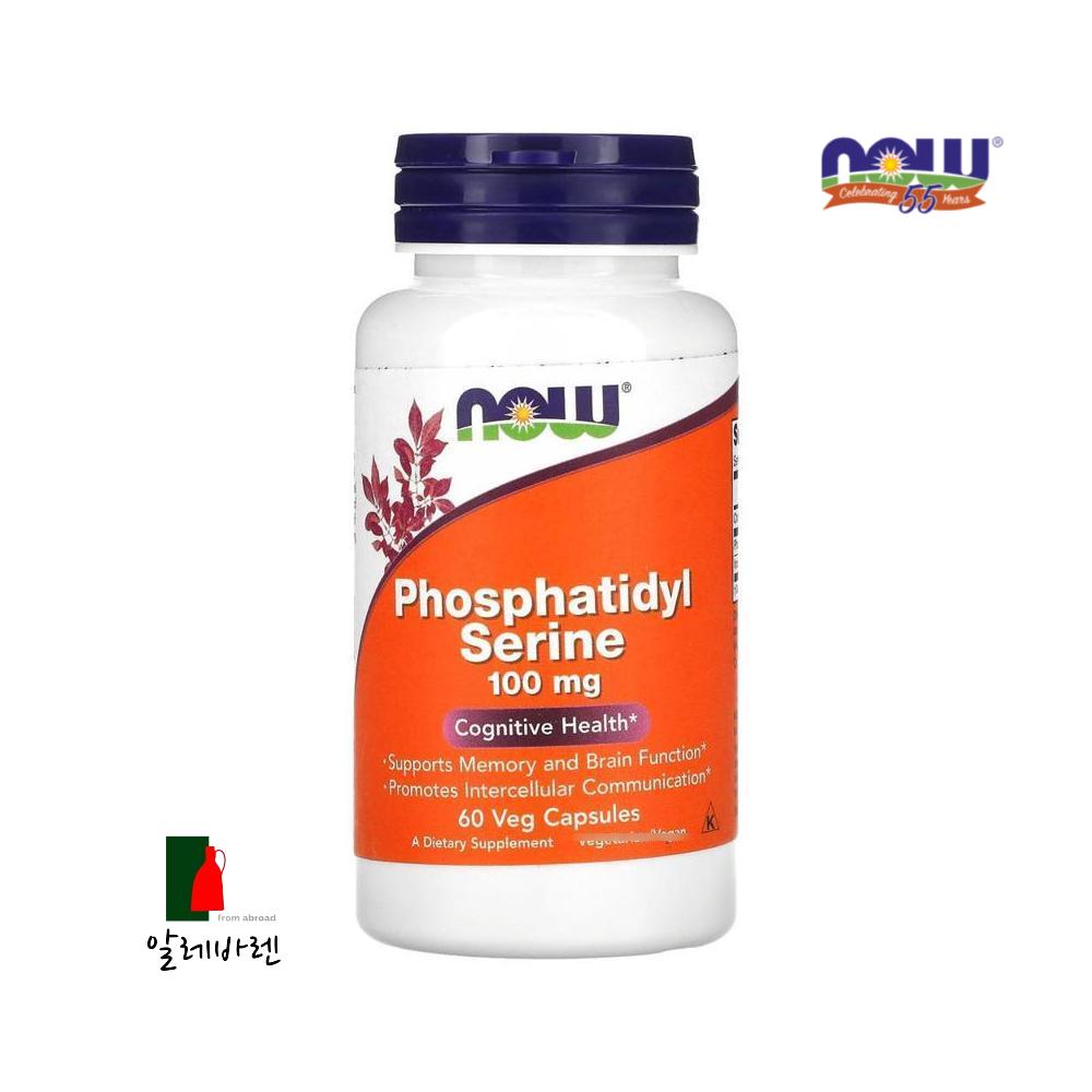 나우푸드 포스파티딜세린 포스타딜세린 PS100 mg 60캡슐 42,950원