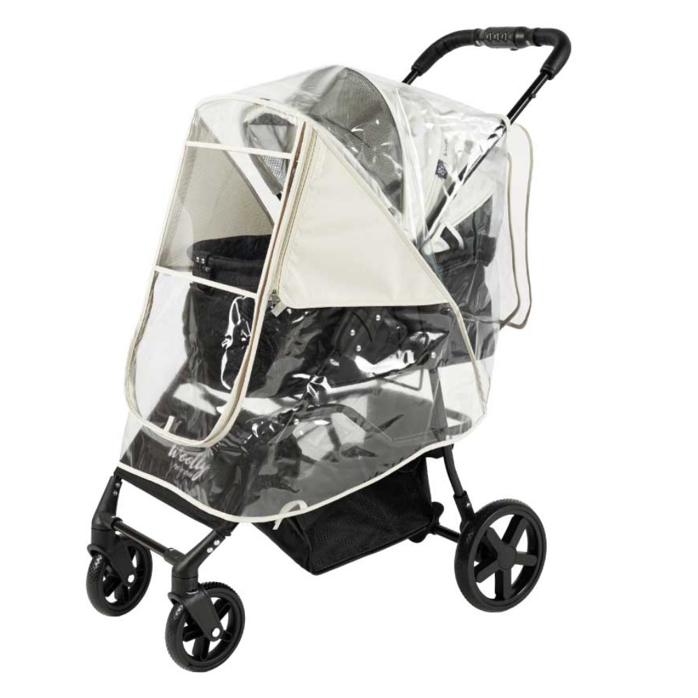 코지코너 강아지유모차 레인커버 매쉬창 반려견 개모차 방풍커버 모기장 커버, Free Size (Black), 1개 29,900원