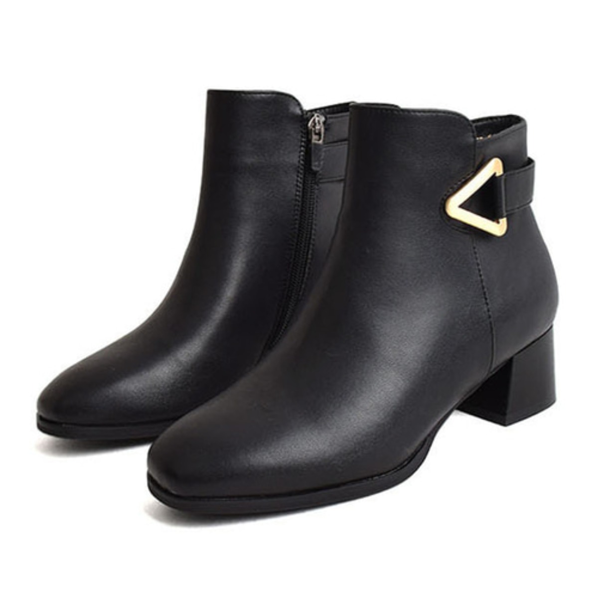 딕슈 여성 소가죽 기모 안감 방한화 청키 앵클 숏 부츠 5cm BTWS307 67,600원