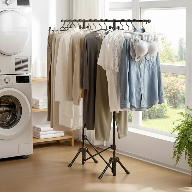 FODOSS 접이식 빨래건조대 원터치 건조 행거 튼튼한 이불 옷 다용도 건조대 25,800원