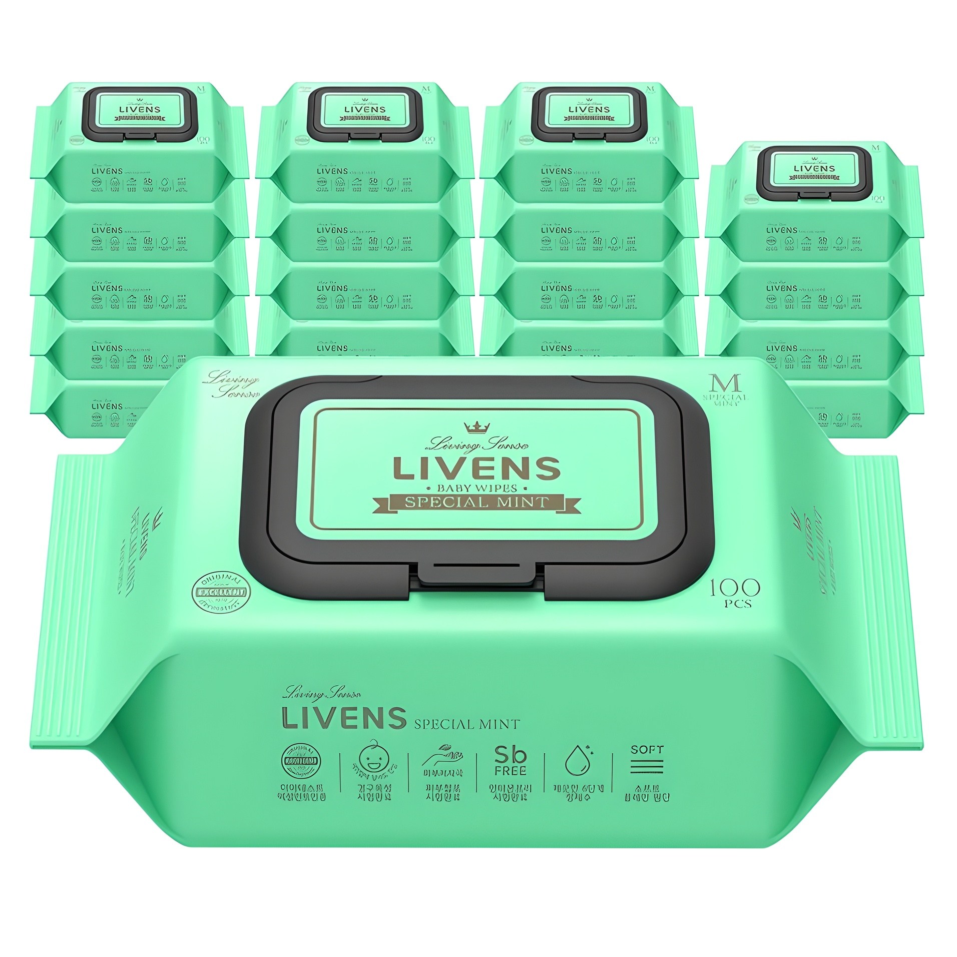 리벤스 스페셜 민트 유아물티슈 캡형 13,910원