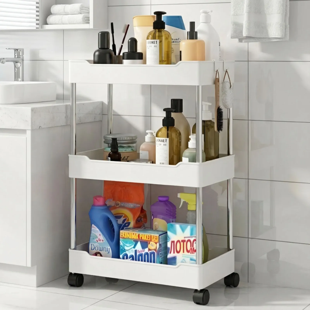 바잇마이 다용도 틈새 트롤리 이동식 수납선반 3단 15cm 11,600원