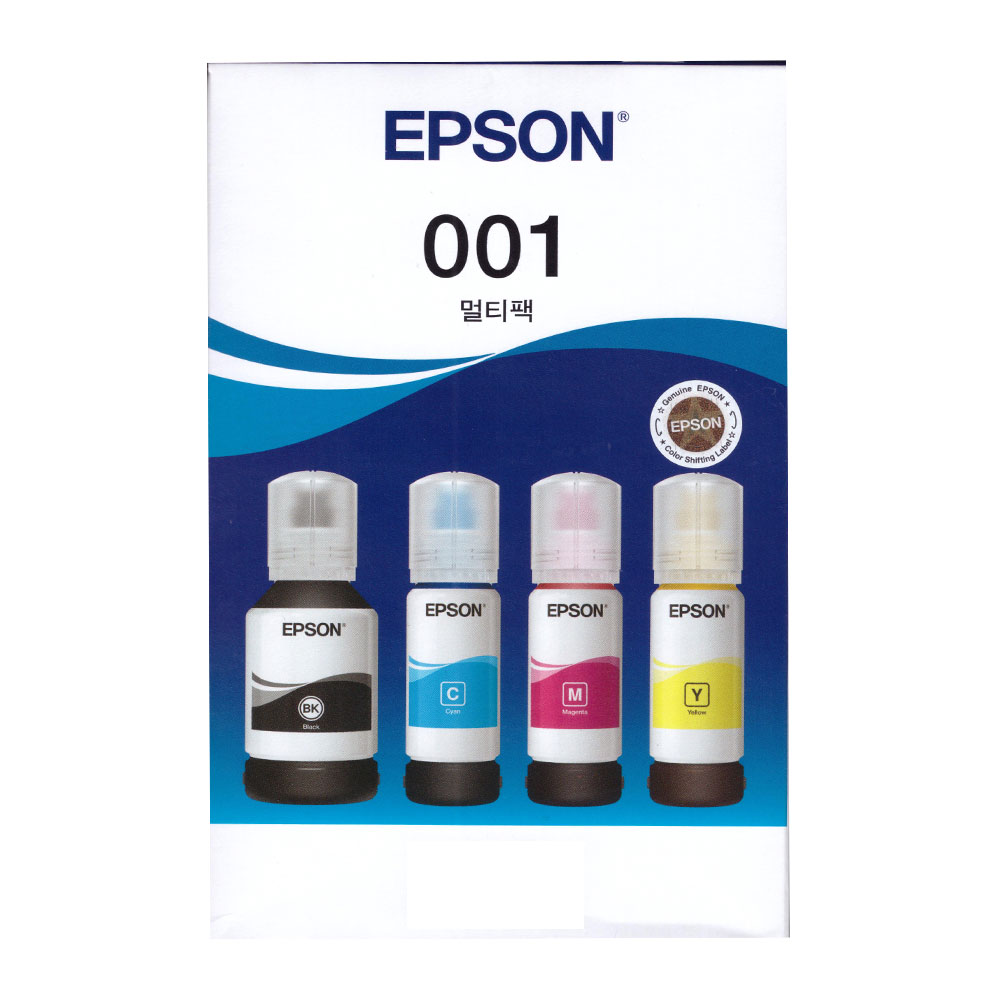 정품 엡손 L6290 프린터 충전 잉크 검정+칼라 4색 세트 T03Y 001 잉크, 1세트 51,220원