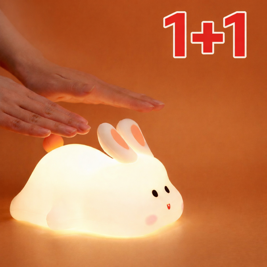 실리콘 토끼 무드등 LED충전식 1+1, 화이트 2EA 23,400원