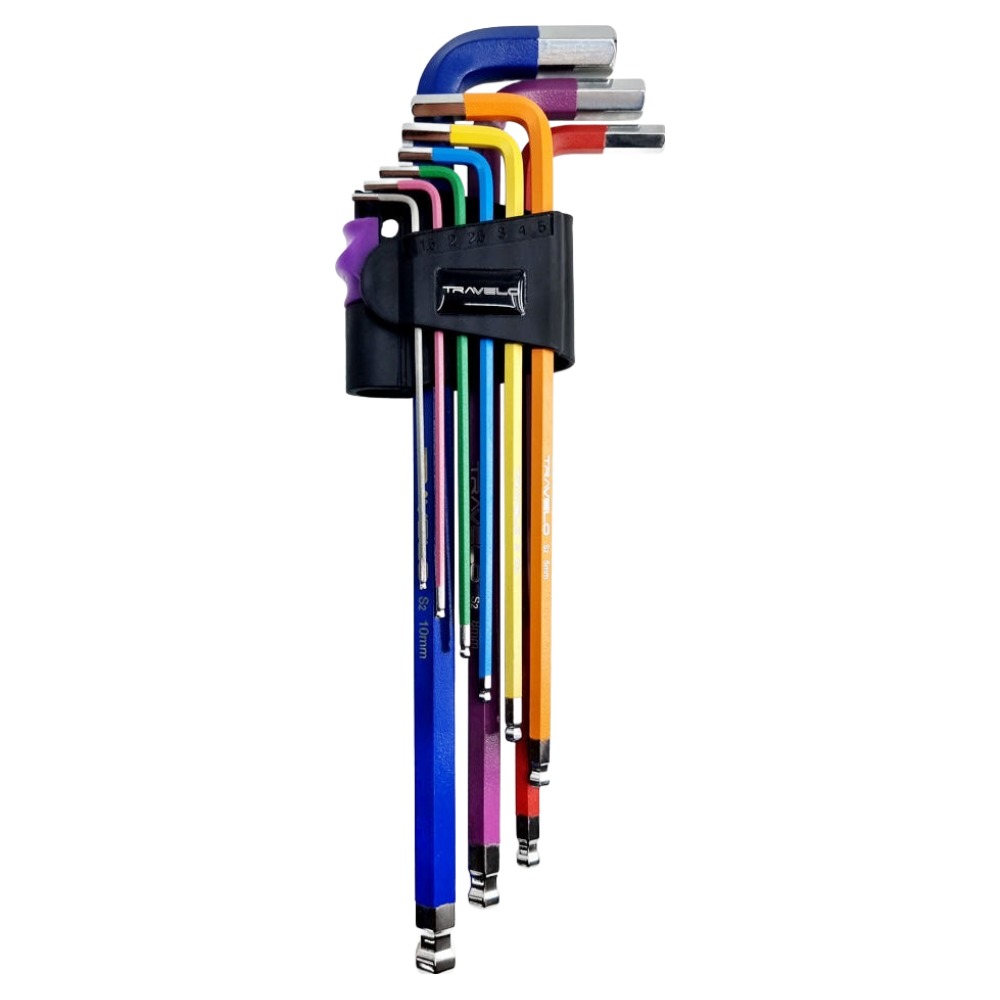 트레벨로 S2 합금 자전거 육각 볼렌치 9종 세트, 1세트 13,400원