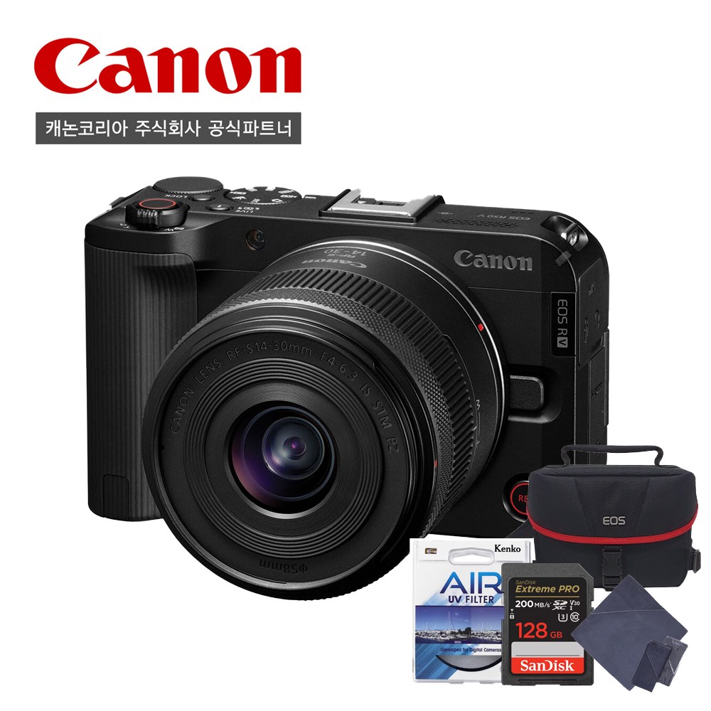 [캐논공식파트너] 캐논 EOS R50V/RF-s 14-30mm IS STM PZ KIT/128GB/블랙/브이로그카메라 1,199,000원