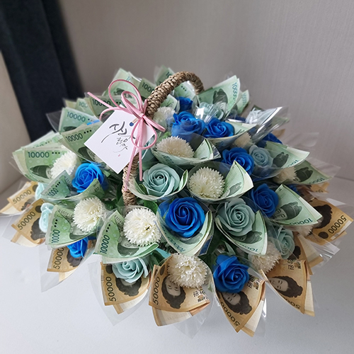 (늘솜아뜰리에) 감사의 마음 비누꽃 돈꽃바구니 돈바구니 어버이날 스승의날 생일 결혼기념일 회갑 59,000원
