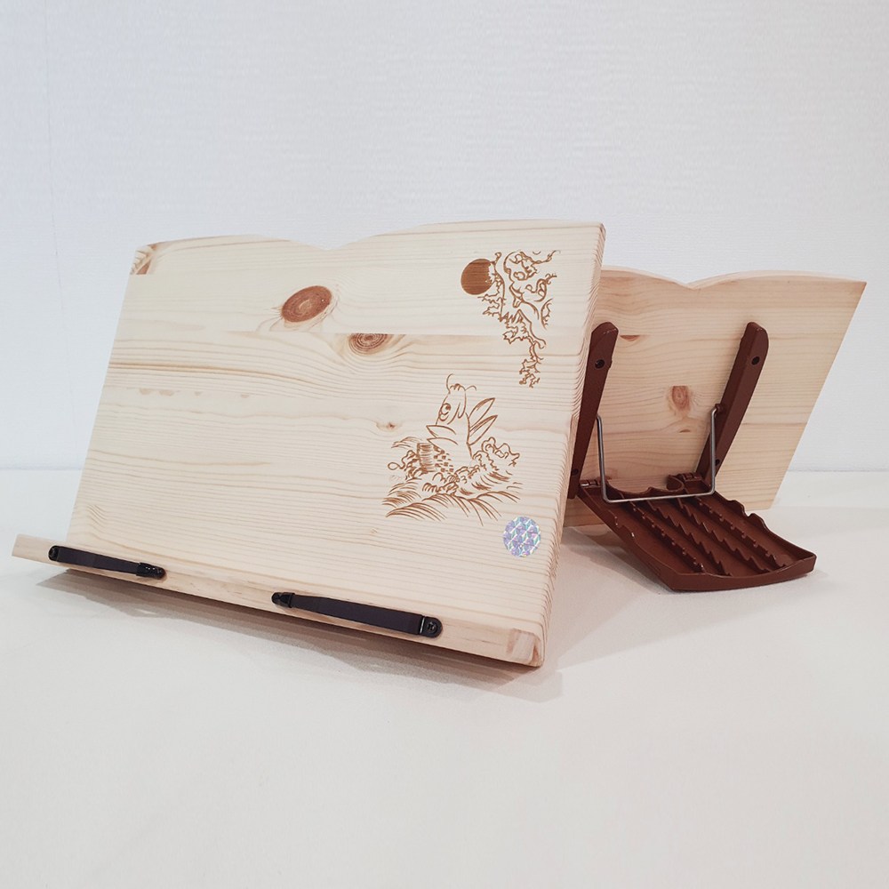 이앤 위즈 원목 독서대 등용문(중) 34w1y 각도조절 북스탠드 휴대용 독서받침대 18,500원