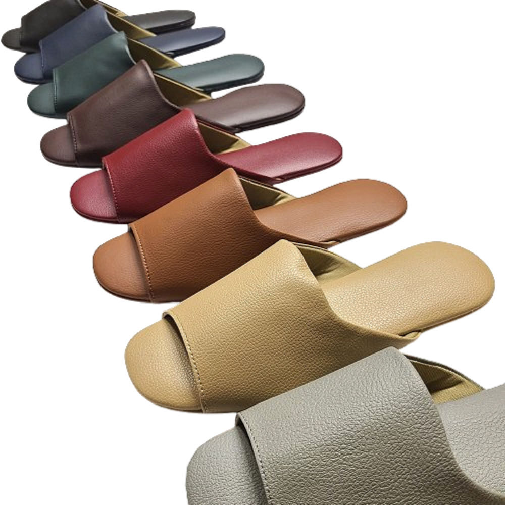 인터리더 가죽 실내화 호텔 슬리퍼 거실 고급 여성 실내 레자 거실화, 베이지, 1개 12,900원