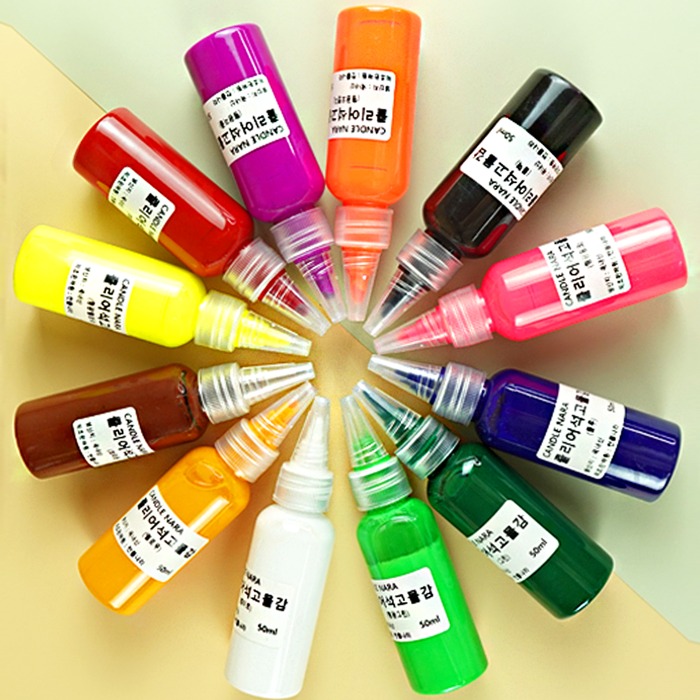 캔들나라 클리어 석고염료 12칼라 60,000원