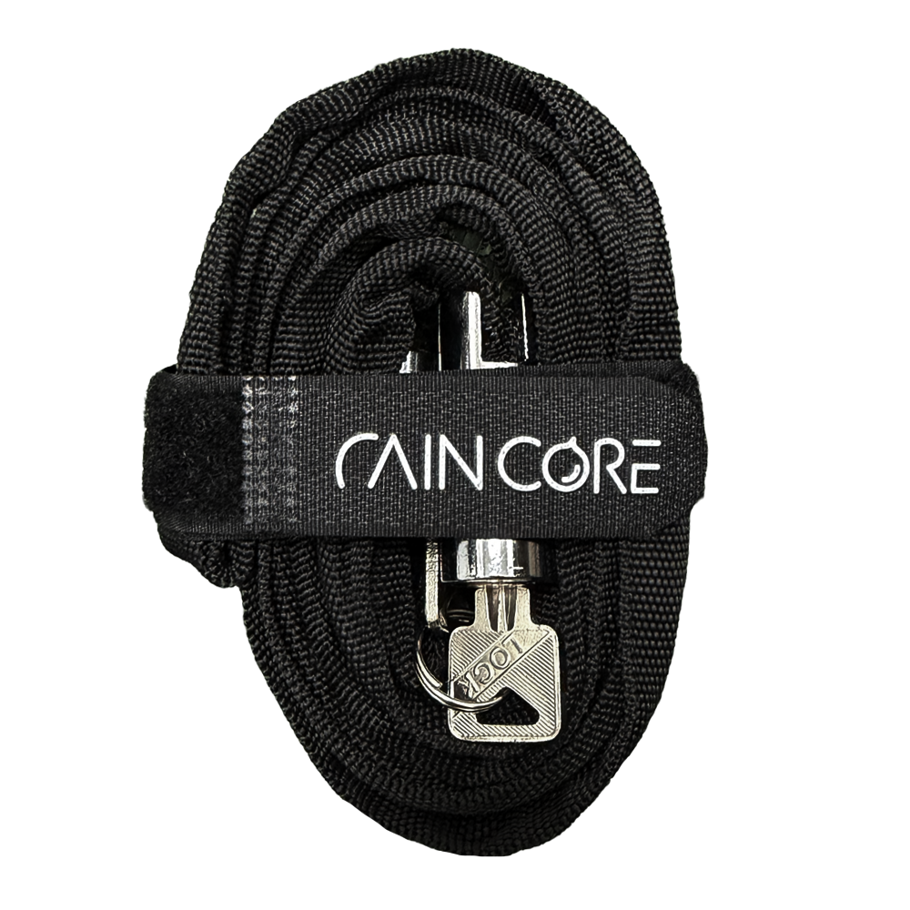 레인코어 전기 자전거 자물쇠 초경량 방탄섬유 와이어 열쇠 키타입 150cm, 블랙, 1개 18,900원