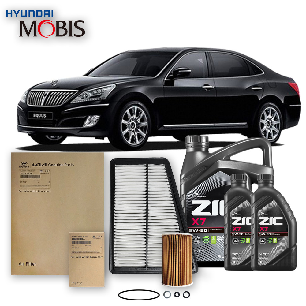 신형에쿠스 VI (08-12년식) 3.8 MPI 가솔린 순정필터+지크오일 5W30 3종, 1개 62,450원