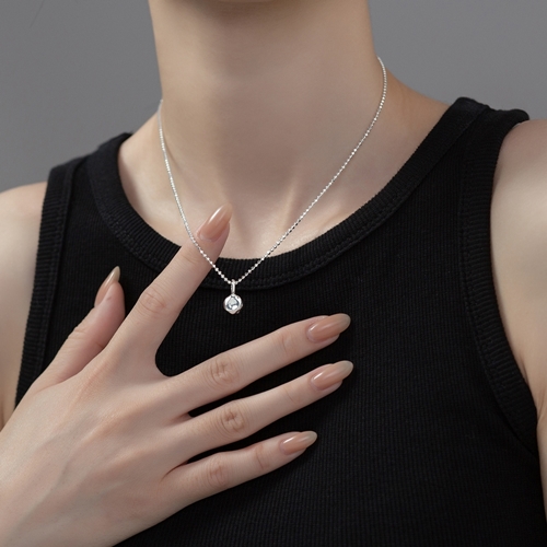 에르모사제이 N083 실버 925 고급 물방울 펜던트 은 목걸이 64,900원