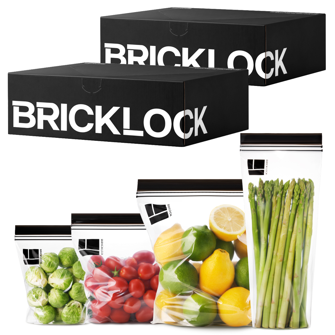 브릭글로 브릭락 두꺼운 스탠딩 더블 지퍼백 냉장 냉동 겸용 90p 세트, 혼합, 2세트 23,800원