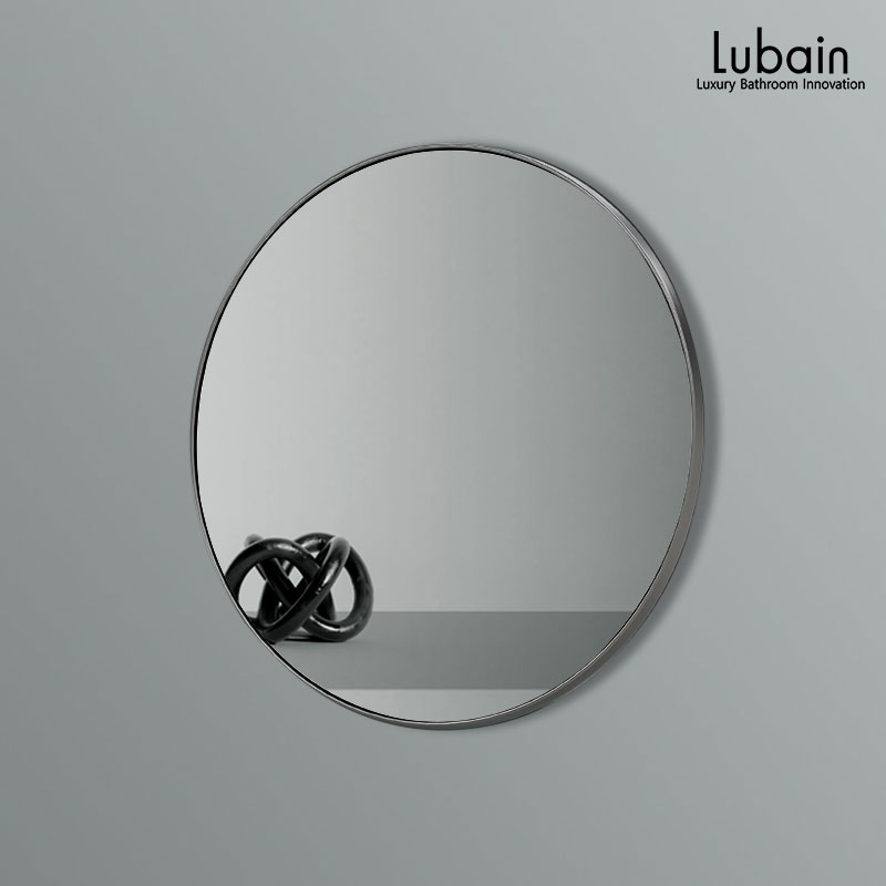 루바인 욕실 원형 스테인리스 프레임 거울 202,000원