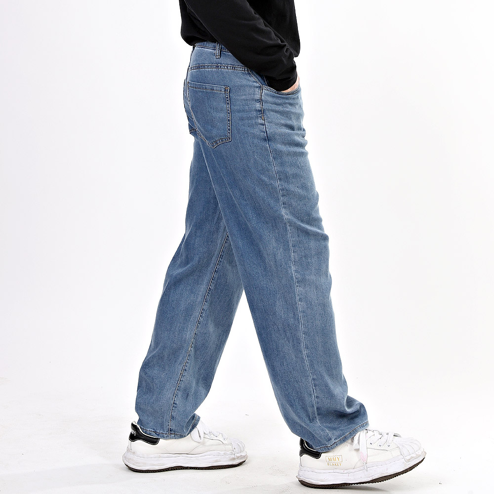 비브레이커스 남성용 여름 냉감 스판 와이드 청바지 34,800원