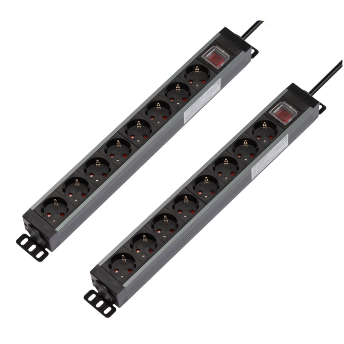 1+1 파워존 고용량 알루미늄 8구멀티탭 과부하차단 통합스위치 서버탭 1.5m 3m 5m 94,000원