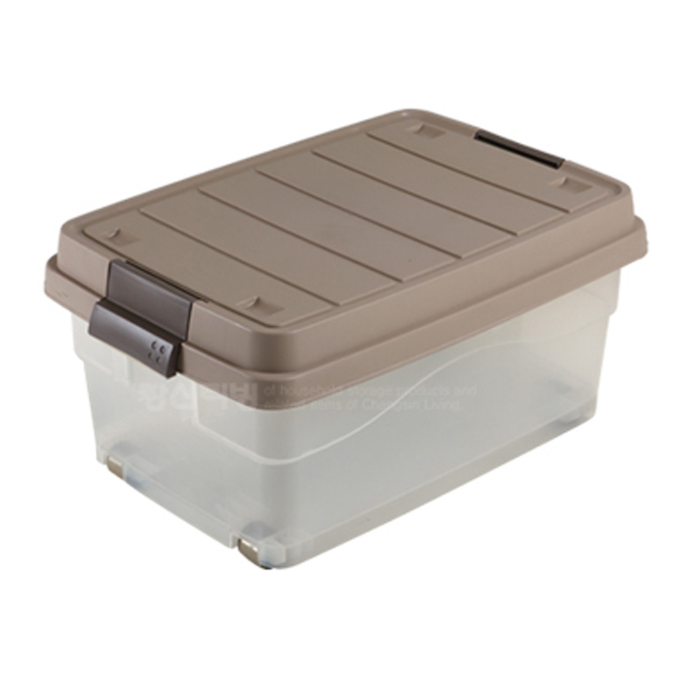 뉴에이스 리빙박스 90L 베이지 2P 세트 의류 장난감 펜트리 정리함 공간박스 적재형 바퀴 44,950원