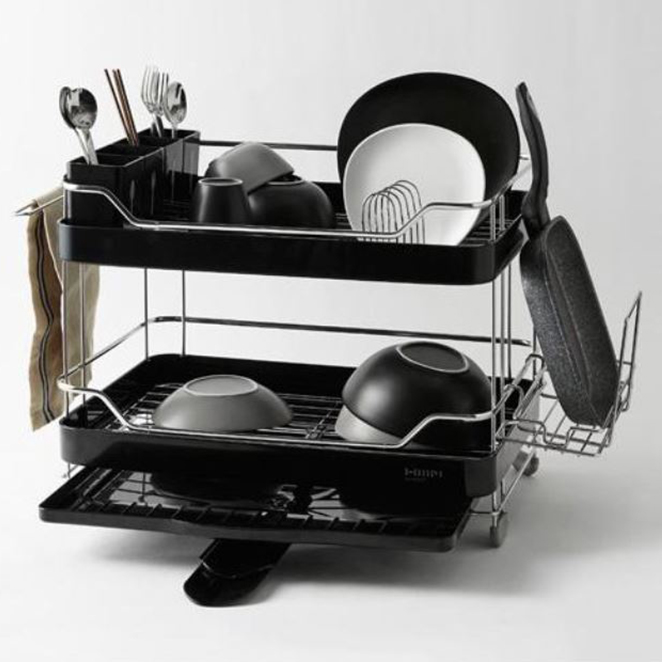 한샘 네오유로 식기건조대, 2단, 블랙, 1개 109,000원