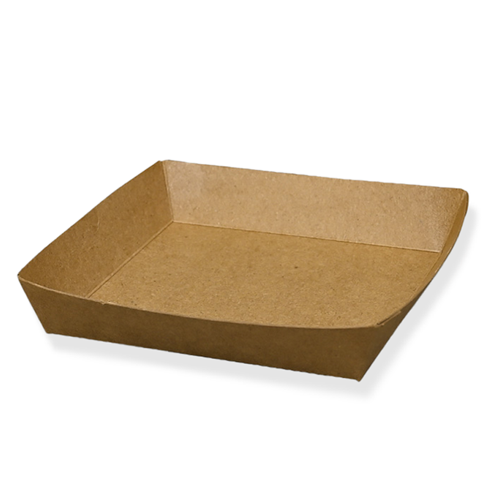 제이팩토리 일회용 사각 종이트레이 크라프트 11 x 11 x 2.4 cm 6,600원
