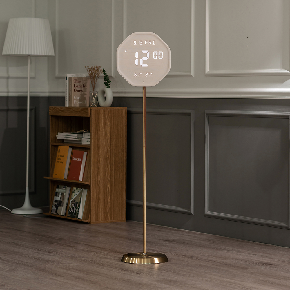 플라이토 무선 루나 헥사곤 온습도 와이파이 LED 시계 + 스탠드 세트 239,000원