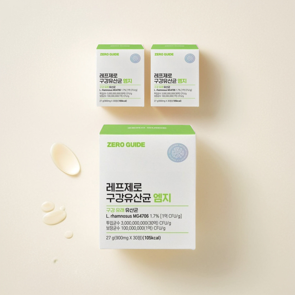 레프제로 구강유산균 엠지 제로가이드 구강 유래 유산균 프레쉬 94,110원