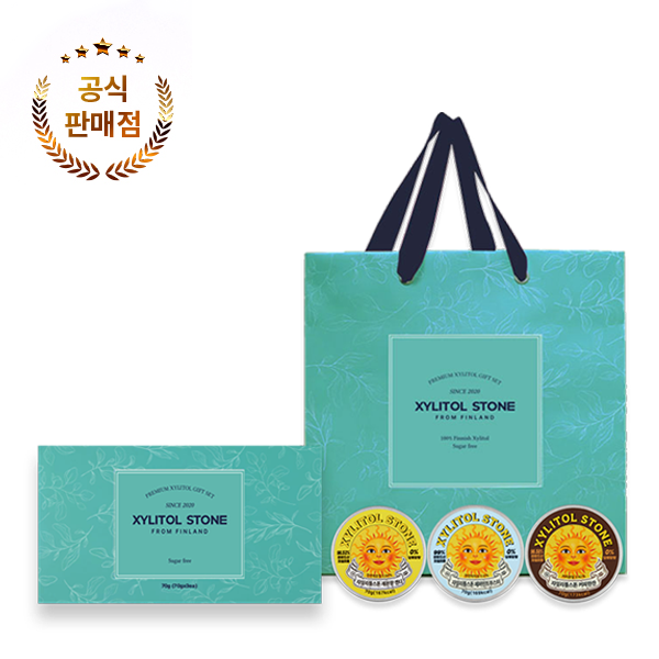 자일리톨스톤 3종세트 페퍼민트/ 레몬/ 커피 맛, 70g, 3개 22,000원